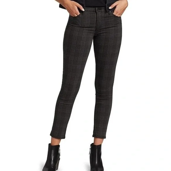 AG ADRIANO GOLDSCHMIED PRIMA ANKLE IN HOUNDSTOOTH PLAID FOLKSTONE SIZE 27 - Picture 3 of 15